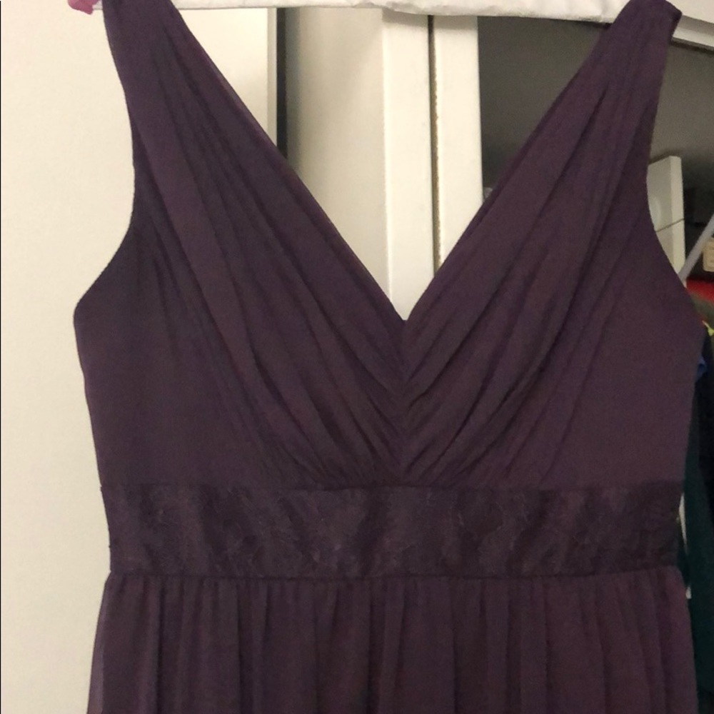 Plum bridesmaid dress